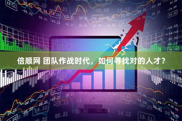 倍顺网 团队作战时代，如何寻找对的人才？