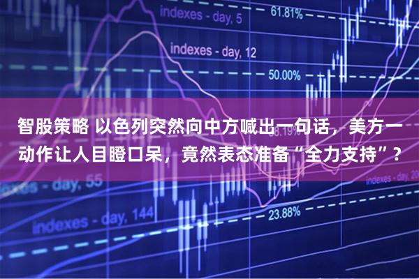 智股策略 以色列突然向中方喊出一句话，美方一动作让人目瞪口呆，竟然表态准备“全力支持”？
