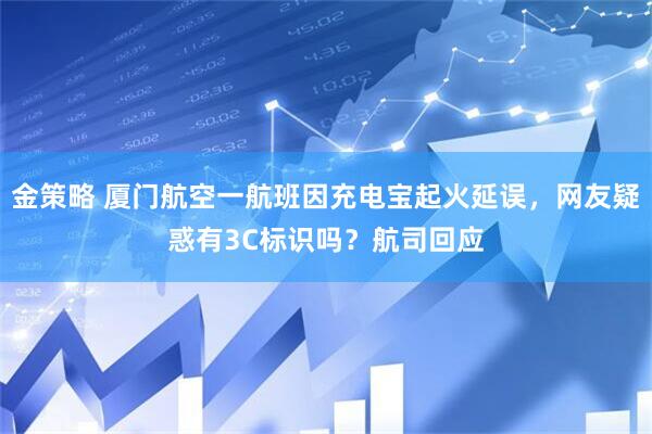 金策略 厦门航空一航班因充电宝起火延误，网友疑惑有3C标识吗？航司回应