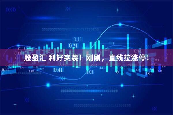 股盈汇 利好突袭!刚刚,直线拉涨停!